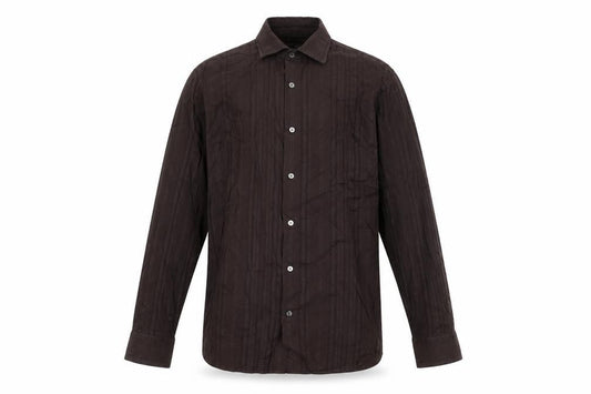 Banana Republic Men's Brown Button-Up Shirt L
