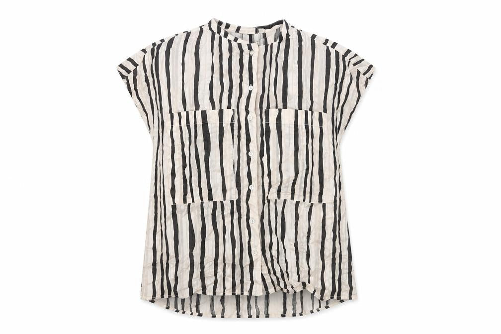 MNG Women's Multicoloured Striped Blouse S