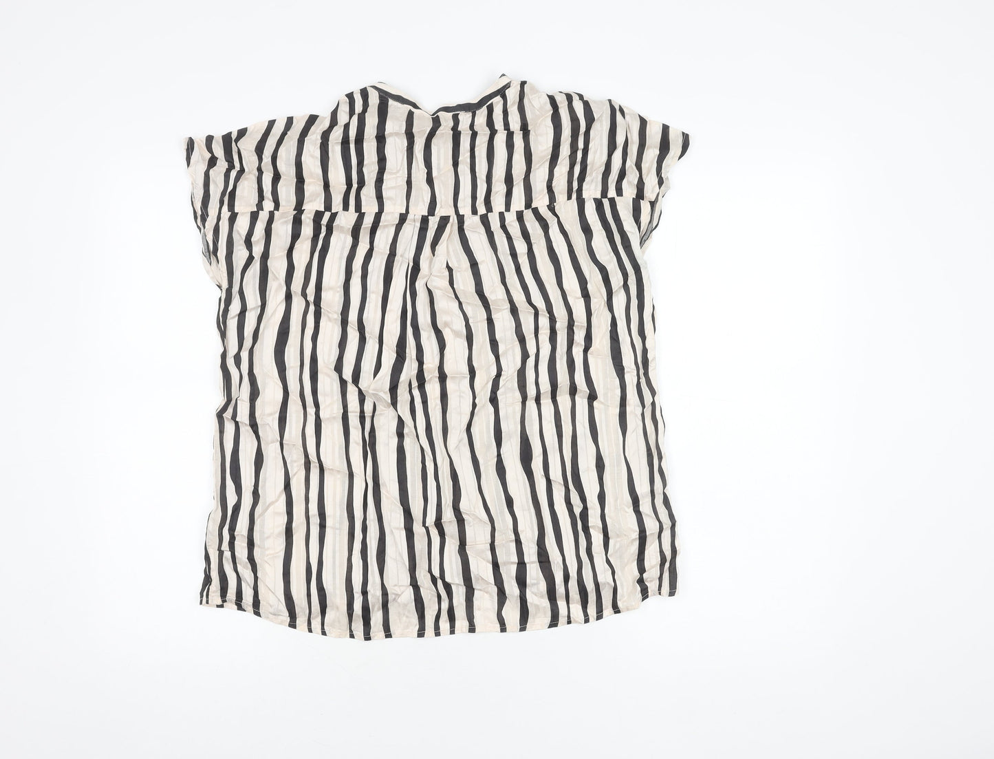 MNG Women's Multicoloured Striped Blouse S