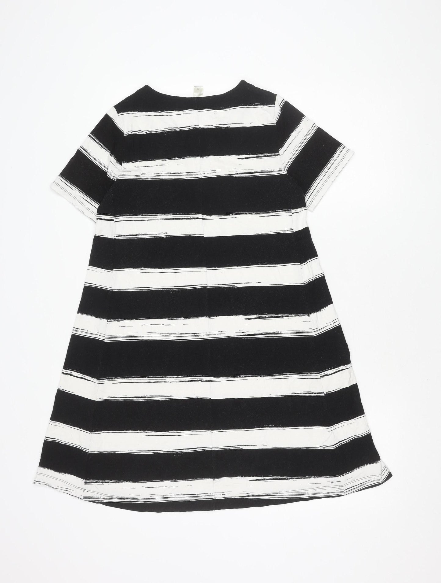LOFT Women's Black Striped Dress XS