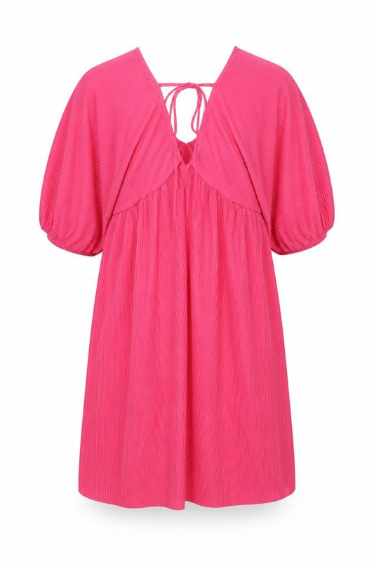 Mango Women's Pink Dress, Size 12, Elegant Tie Closure