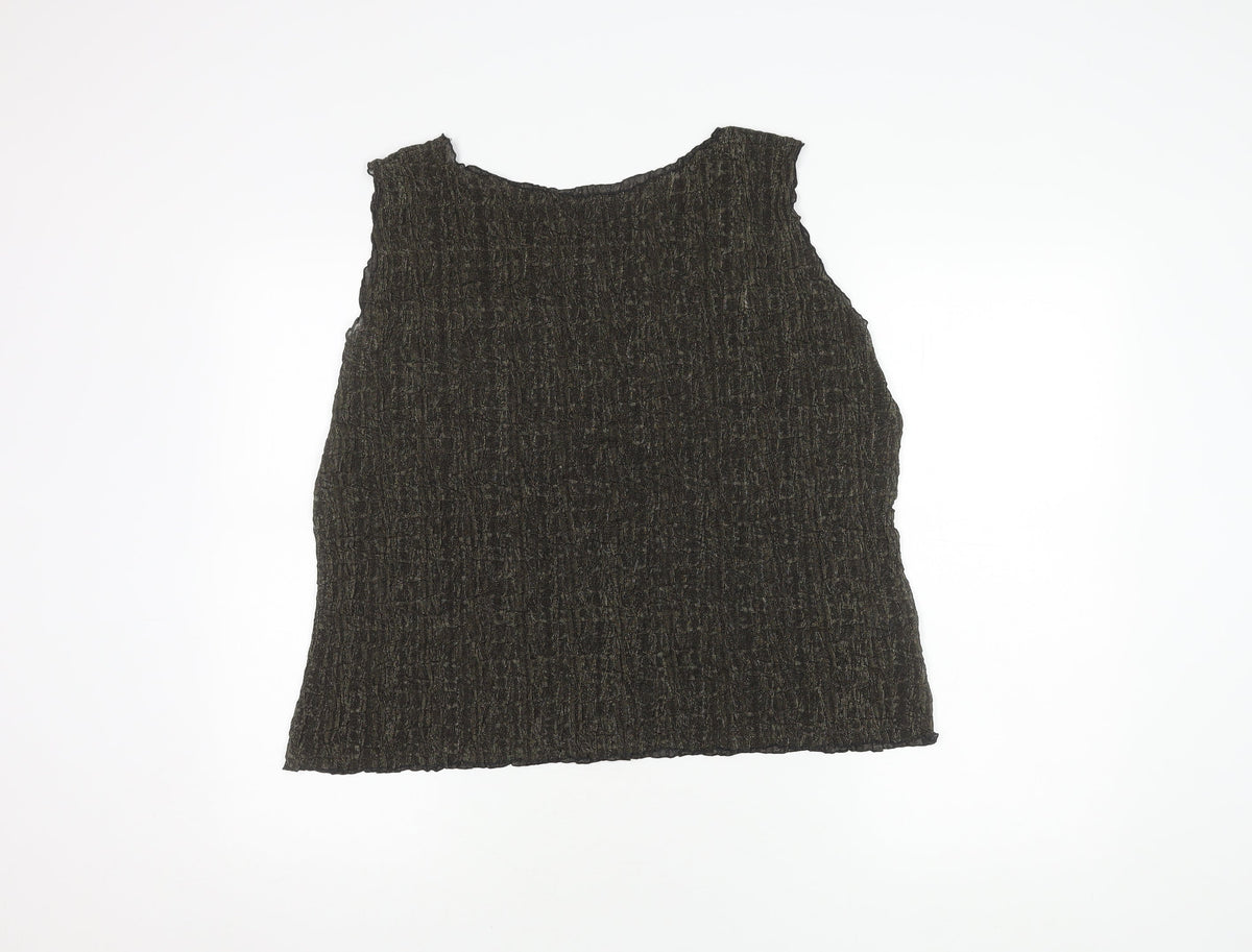 Marks & Spencer Gold Women's Tank Top Size 22
