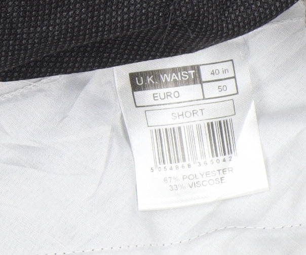 Centaur Men's Black Trousers, Size 40, Excellent Condition