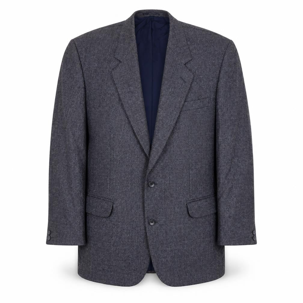 Wellington Men's Grey Wool Blazer, 42R, Classic Style