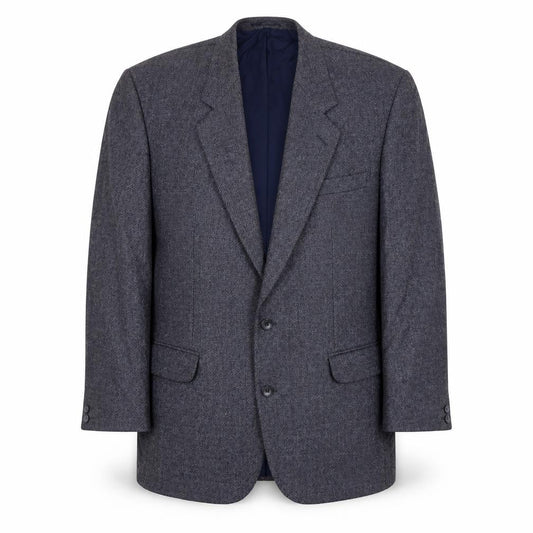Wellington Men's Grey Wool Blazer, 42R, Classic Style