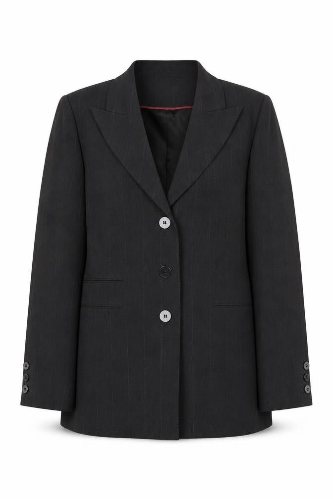 Planet Women's Black Pinstripe Blazer Size 16