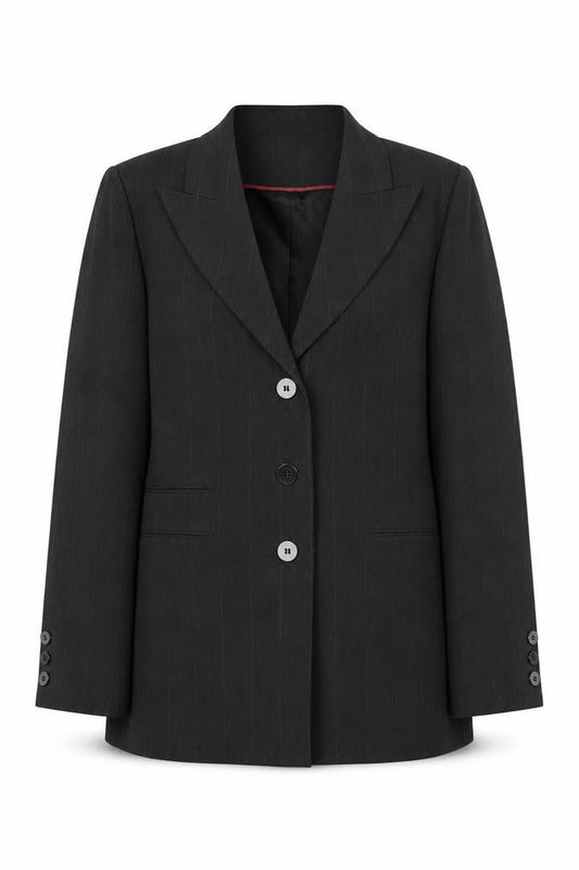 Planet Women's Black Pinstripe Blazer Size 16