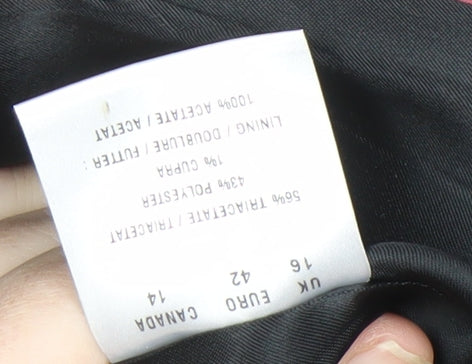 Planet Women's Black Pinstripe Blazer Size 16