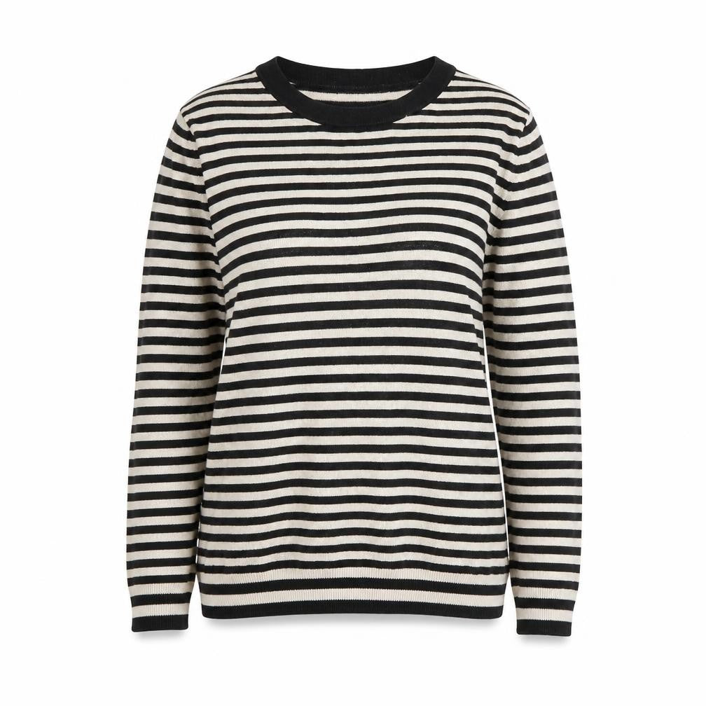 Gap Women's Black Striped Pullover Jumper M