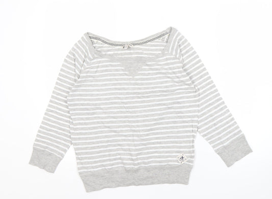 SoulCal & Co Women's Grey Striped Long Sleeve Jumper