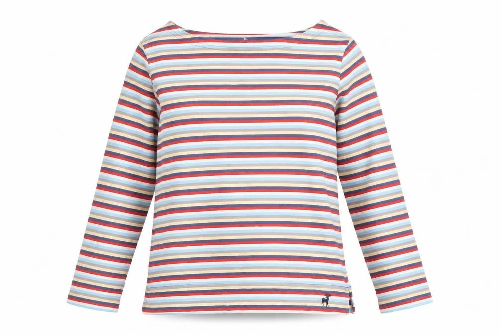 Tulchan Women's Multicoloured Striped T-Shirt