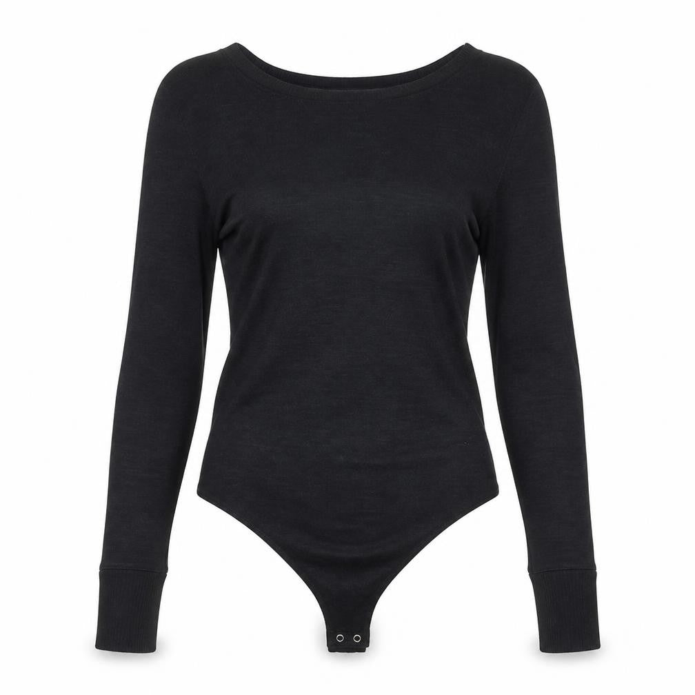 Abercrombie & Fitch Women's Black Long Sleeve Top M