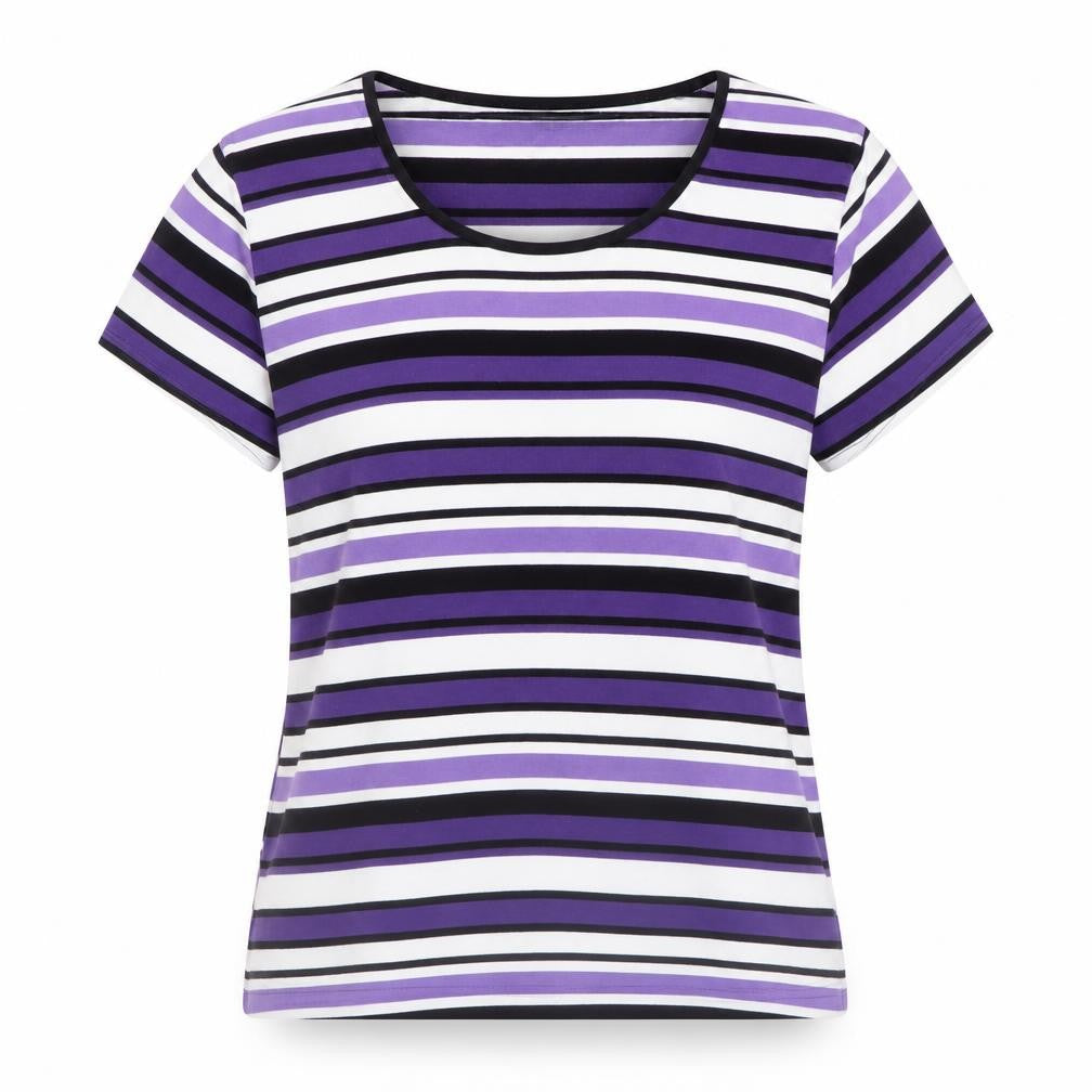 Precis Women's Multicoloured Striped T-Shirt M