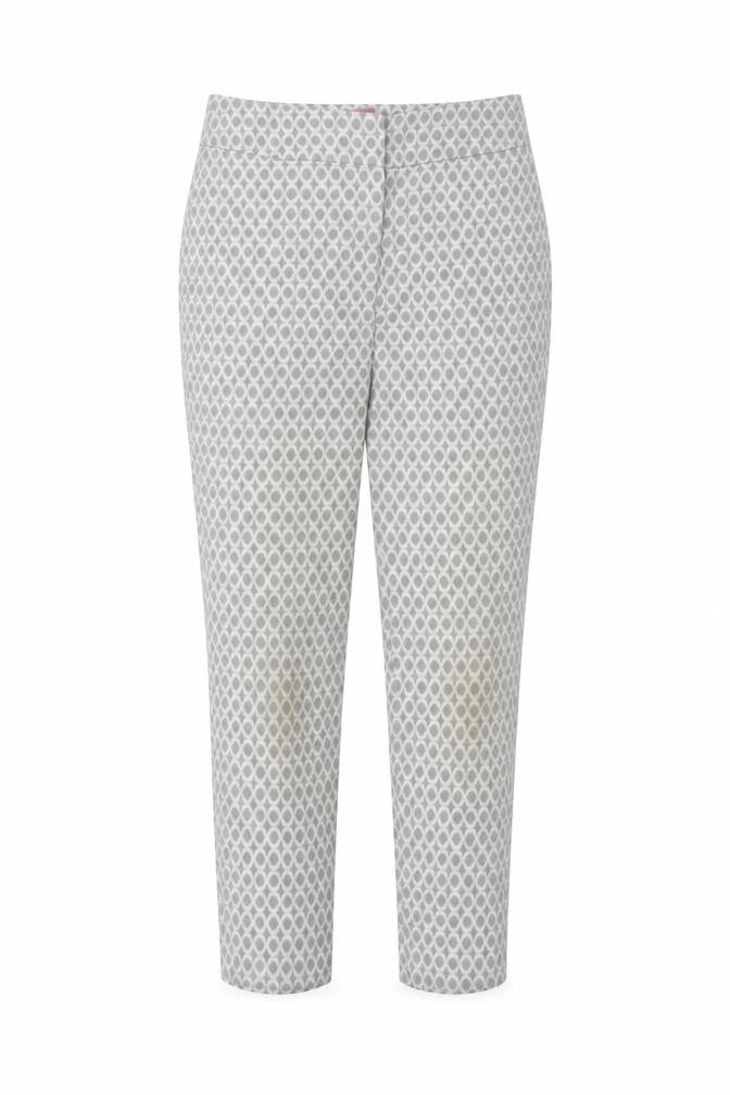 Phase Eight Women's Grey Geometric Trousers Size 12