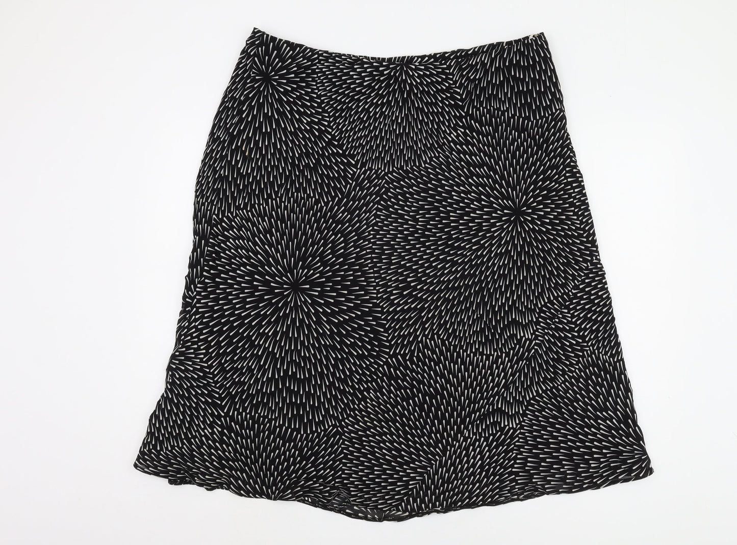 Berketex Women Black Geometric Skirt Size 22