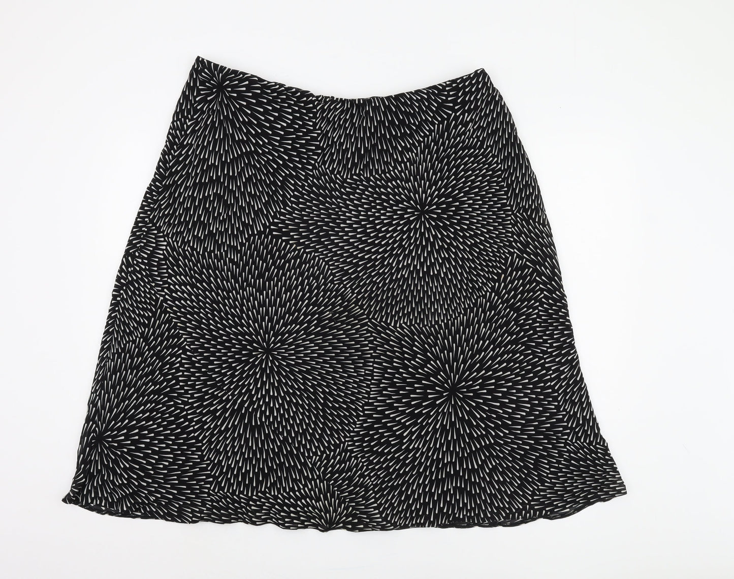 Berketex Women Black Geometric Skirt Size 22