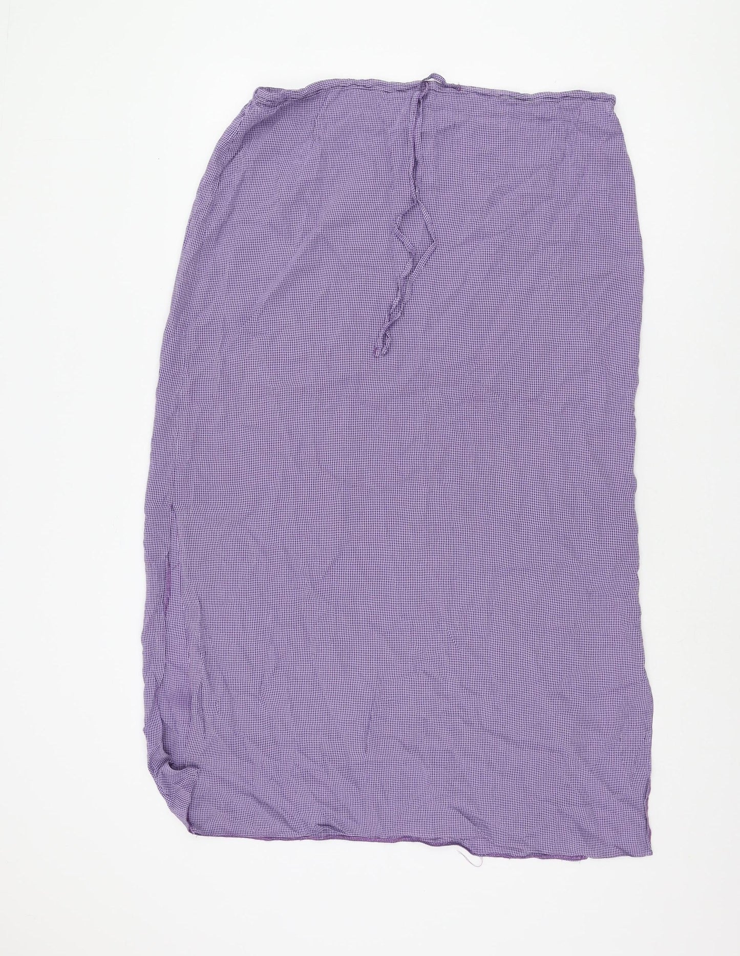 Wallis Women's Purple Midi Check Skirt Size 16