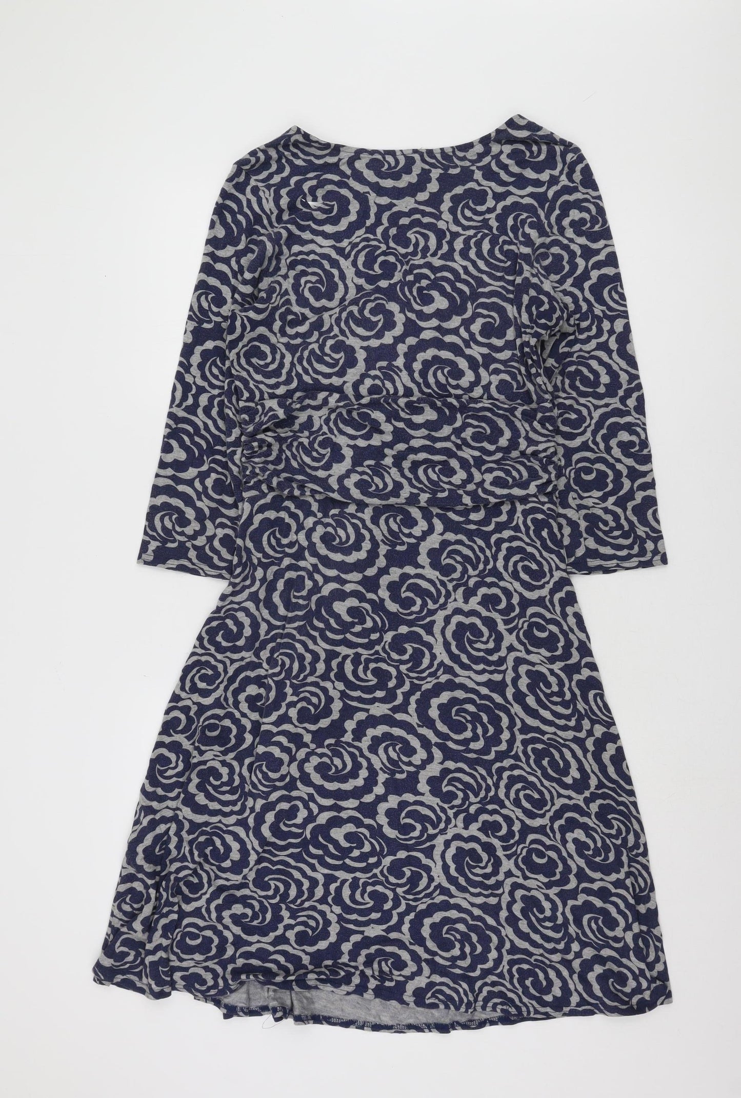 Phase Eight Women's Blue Floral Dress - Size 12