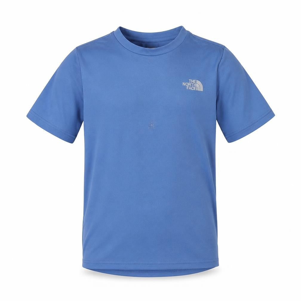 The North Face Boys Blue T-Shirt S Quick Dry Logo