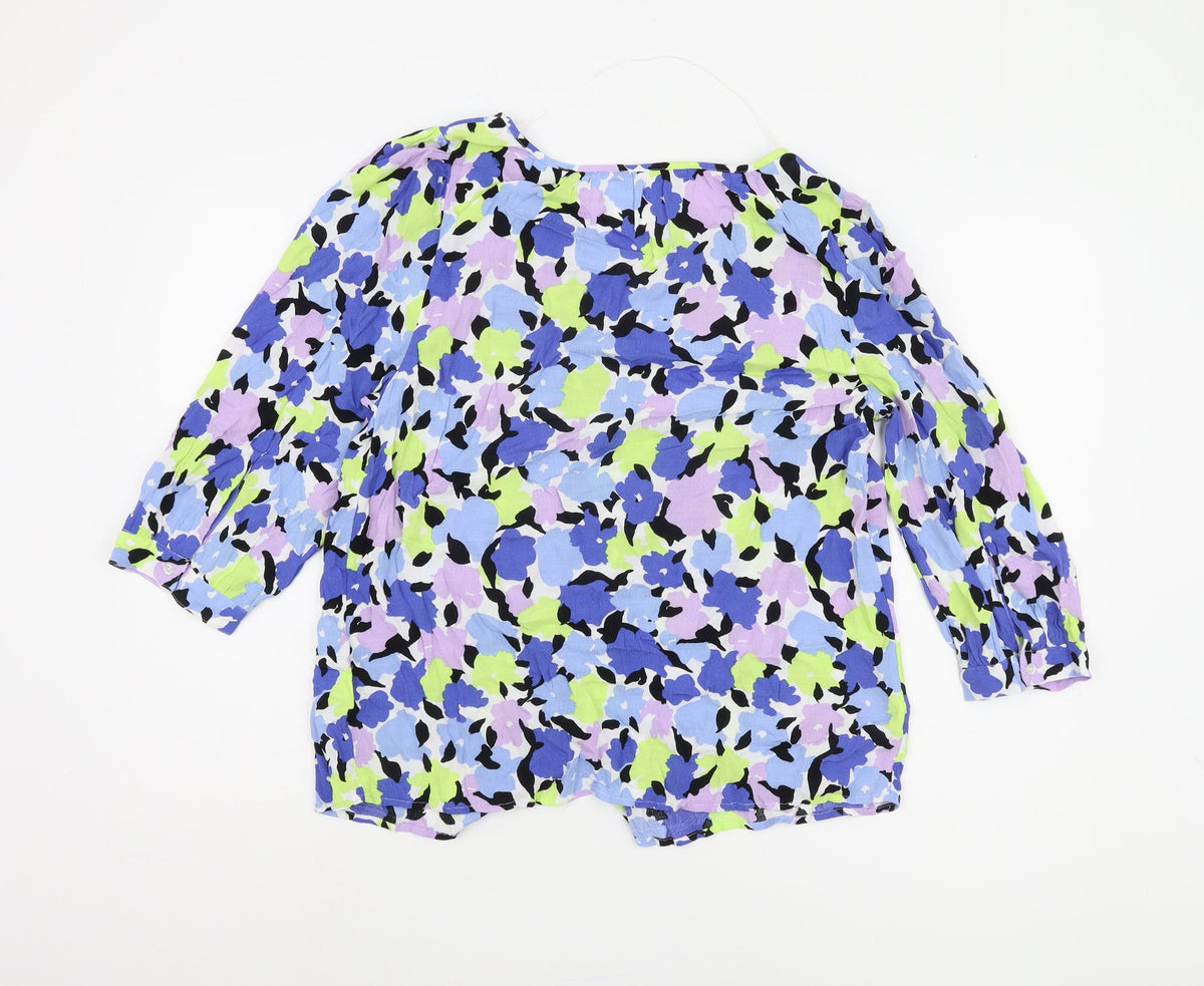 Marks & Spencer Women’s Multicoloured Floral Blouse Size 10