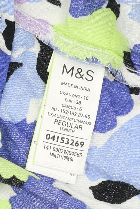 Marks & Spencer Women’s Multicoloured Floral Blouse Size 10
