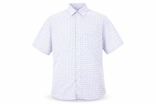 Wolsey Men's Multicoloured Check Short Sleeve Shirt S
