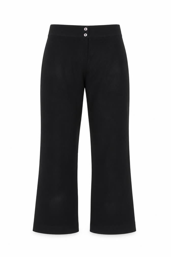 Inline London Women's Black Flared Trousers Size 8