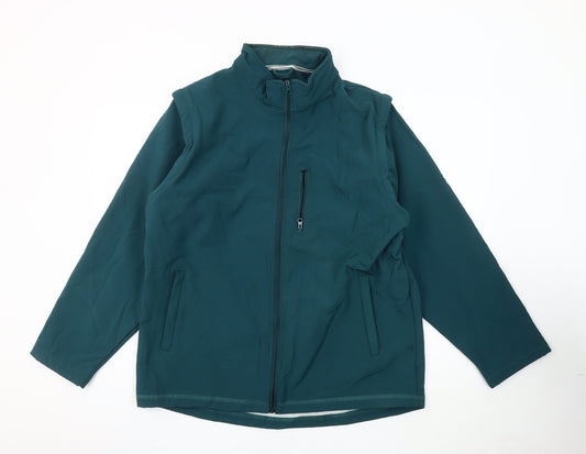 Old Salt Men's Green Soft Shell Jacket L