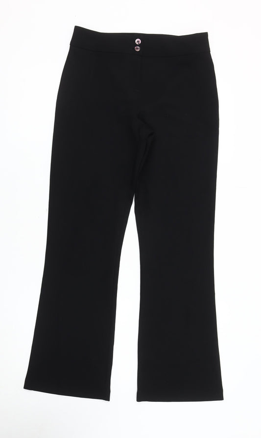 INLINE LONDON Women's Black Trousers Size 6