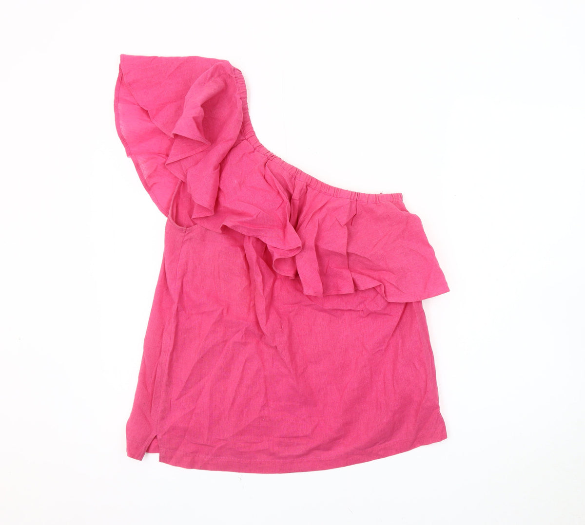 Warehouse Women's Pink One-Shoulder Blouse Size 12