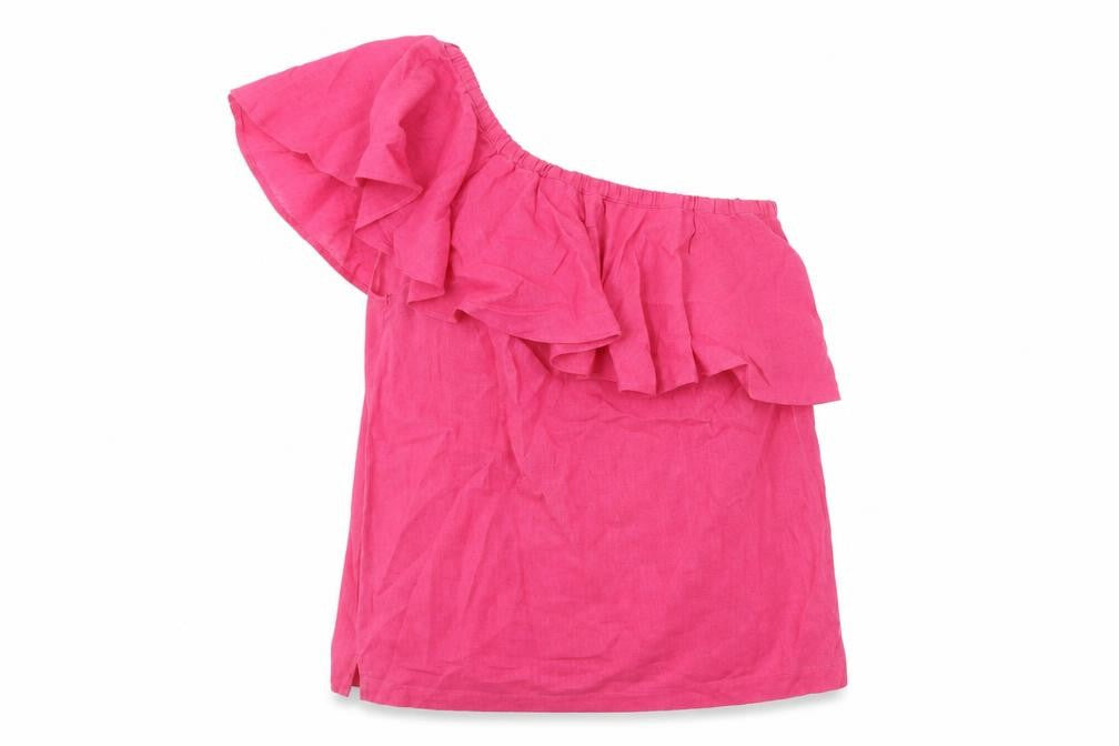 Warehouse Women's Pink One-Shoulder Blouse Size 12