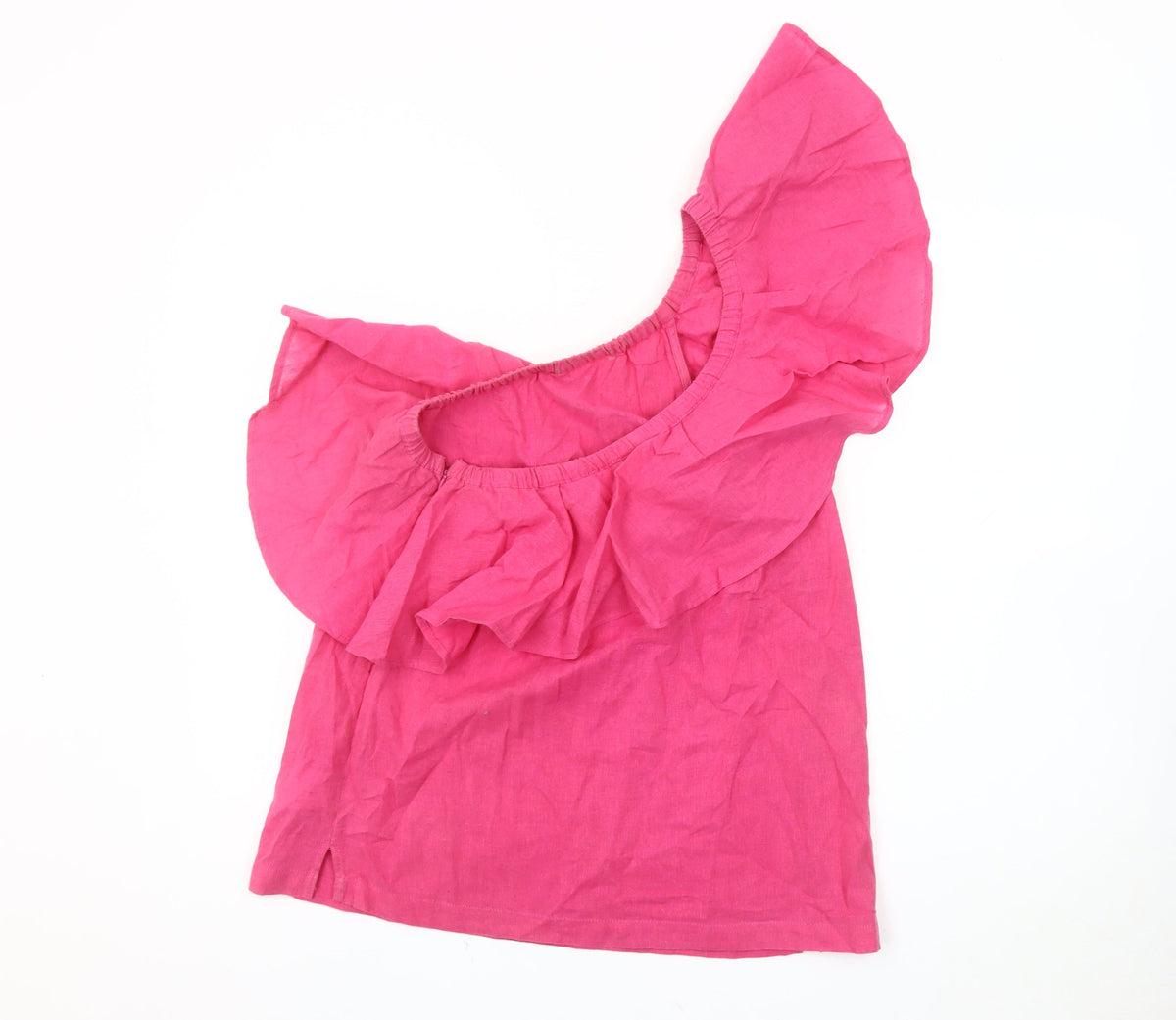 Warehouse Women's Pink One-Shoulder Blouse Size 12