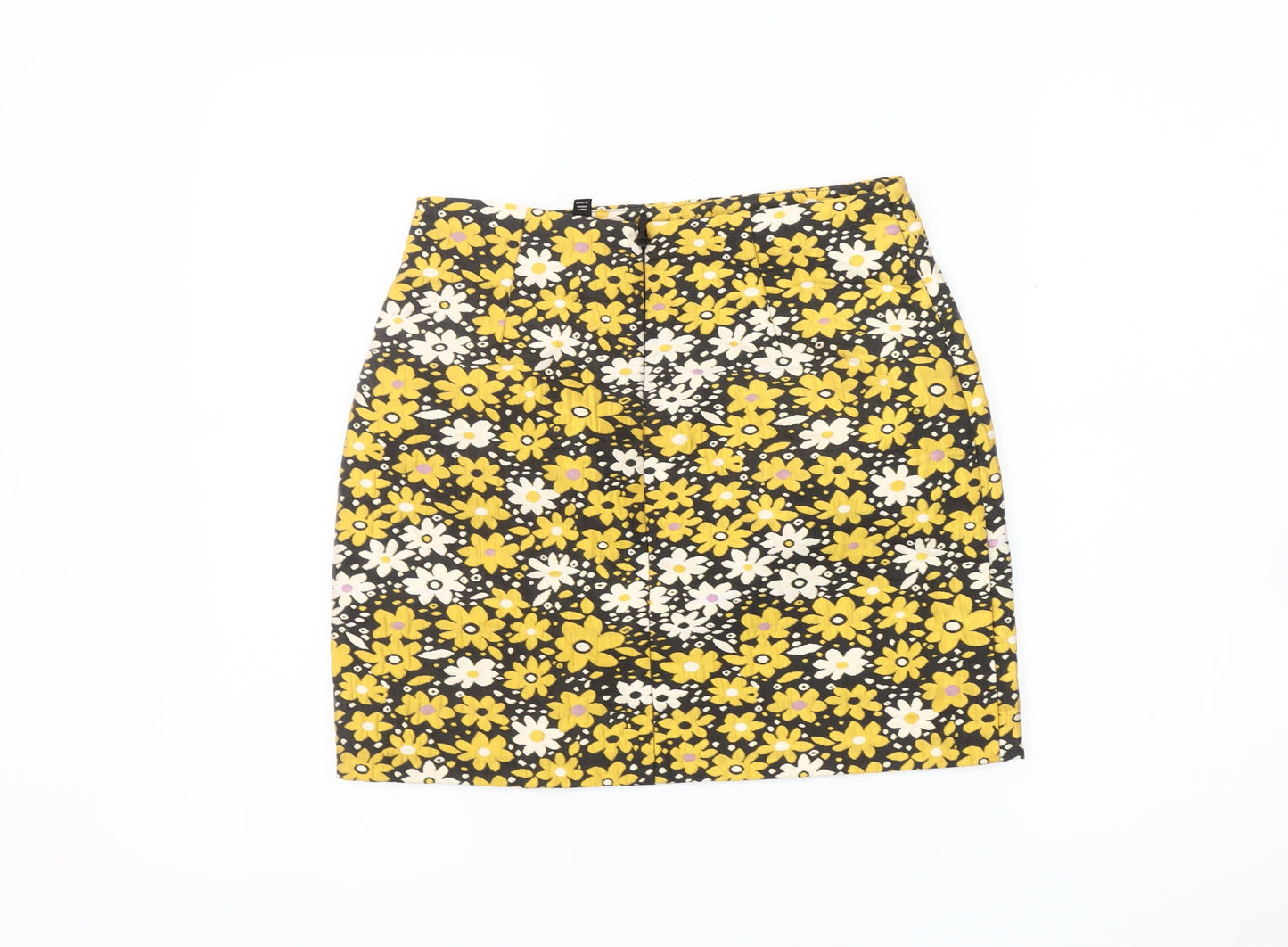 Topshop Women's Floral Multicoloured Pencil Skirt 8