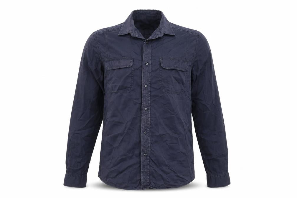 ASOS Men's Blue Button-Up Shirt Long Sleeve Size S