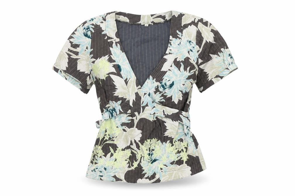 Noa Noa Women's Wrap Blouse XS Multicoloured Floral