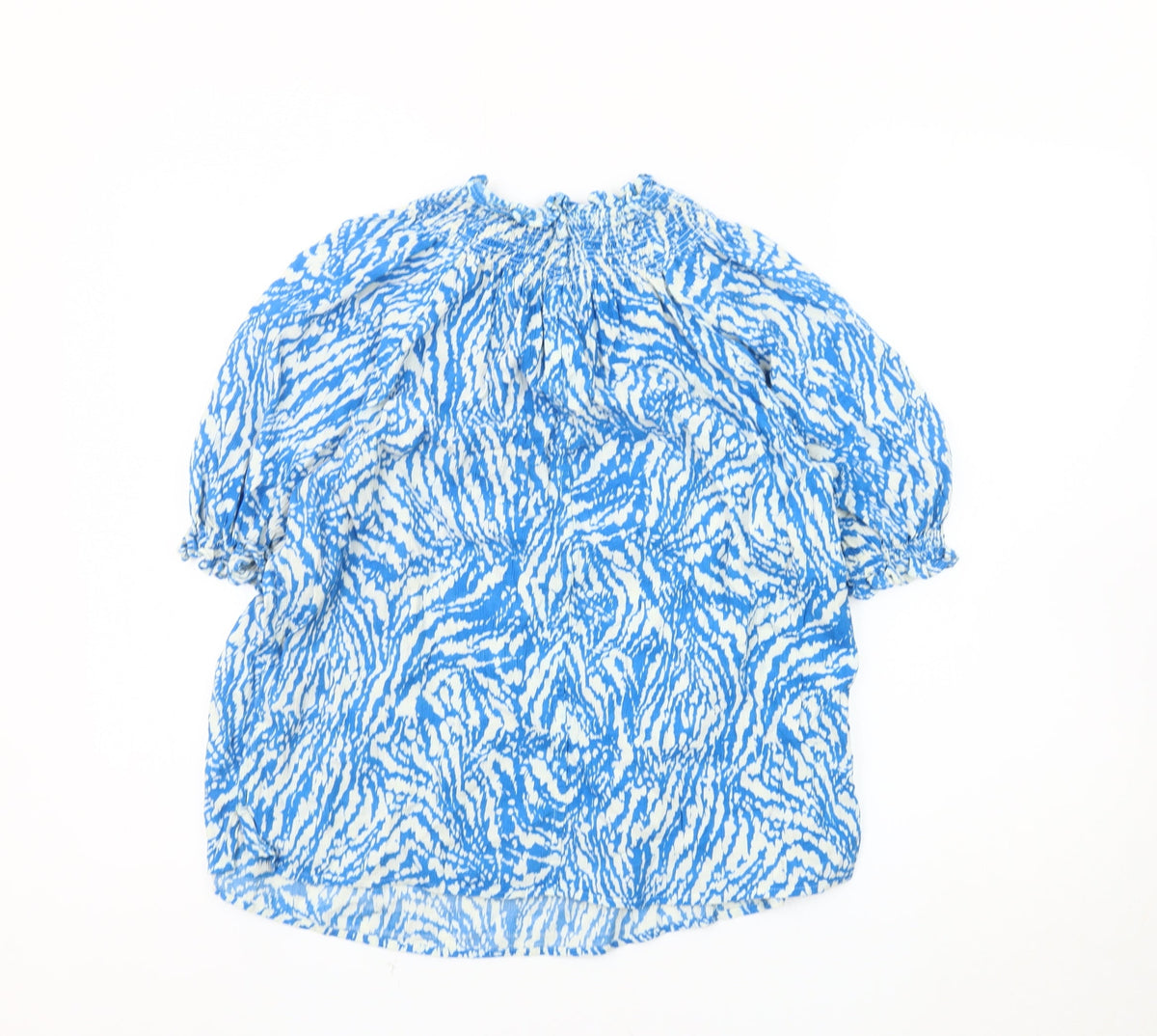 Marks & Spencer Women’s Blue 10 Animal Print Top