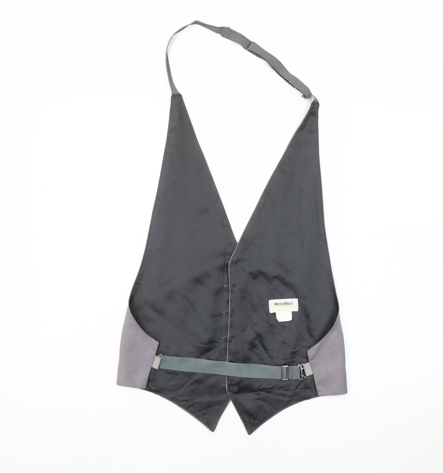 Moss Bros Men's Grey Suit Waistcoat - S