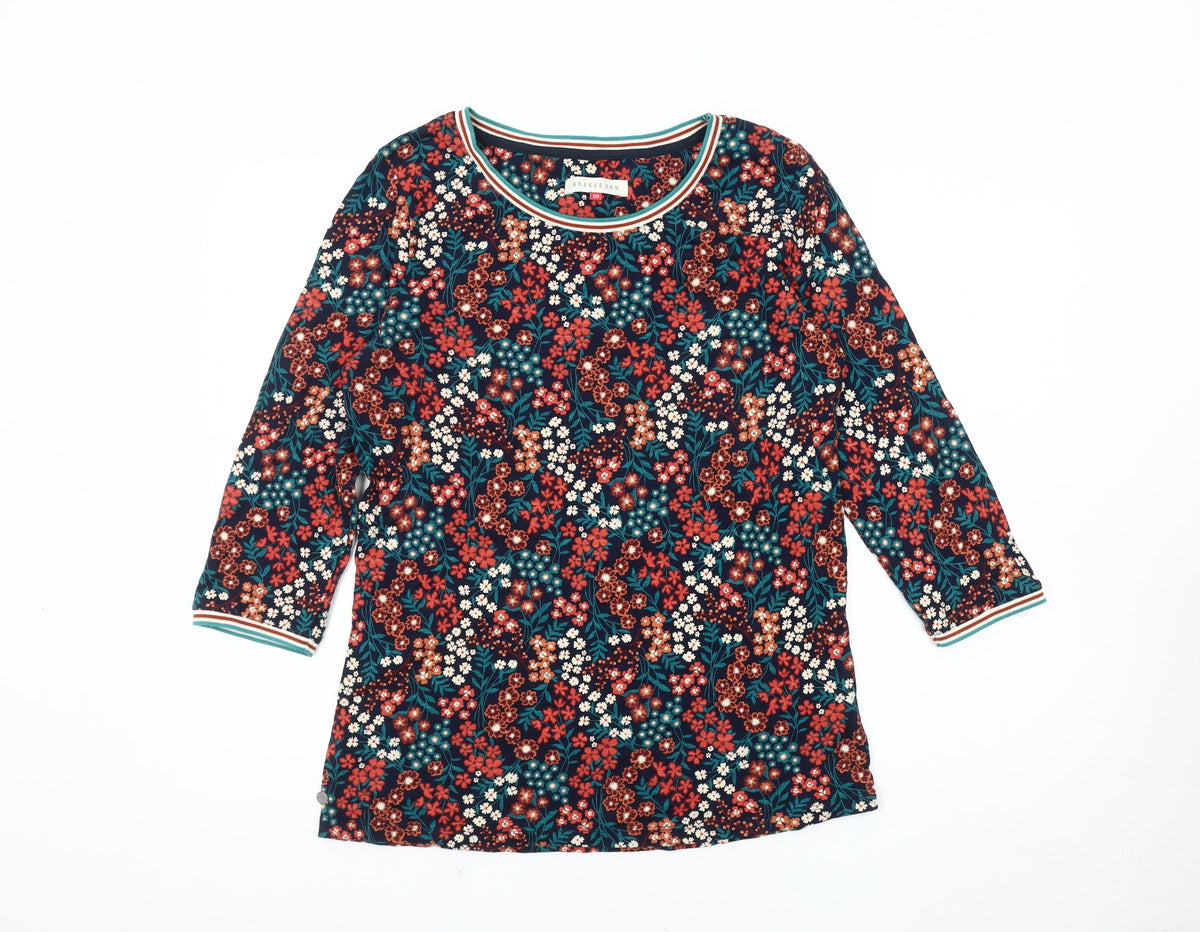 Brakeburn Women's Multicoloured Floral T-Shirt Size 10
