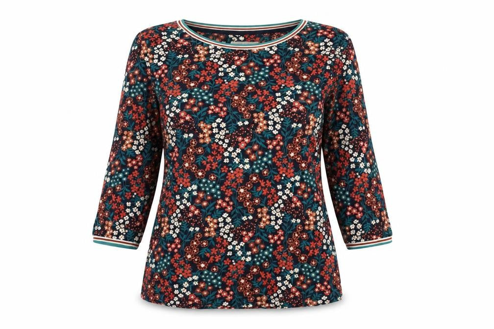Brakeburn Women's Multicoloured Floral T-Shirt Size 10