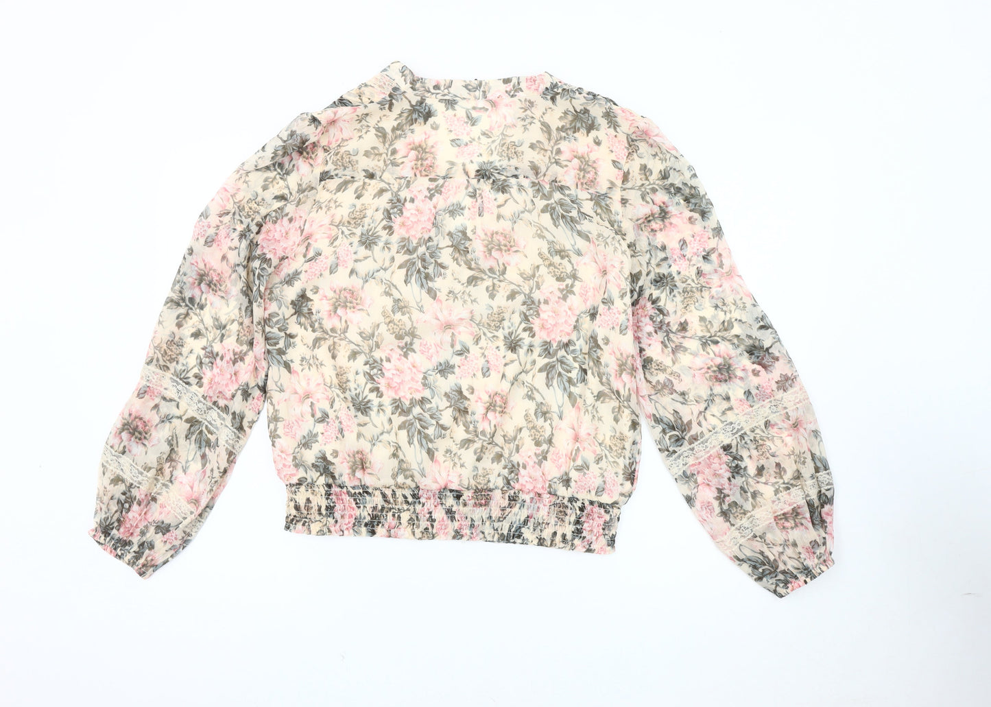 Oasis Women's Floral Blouse Multicoloured Size 14