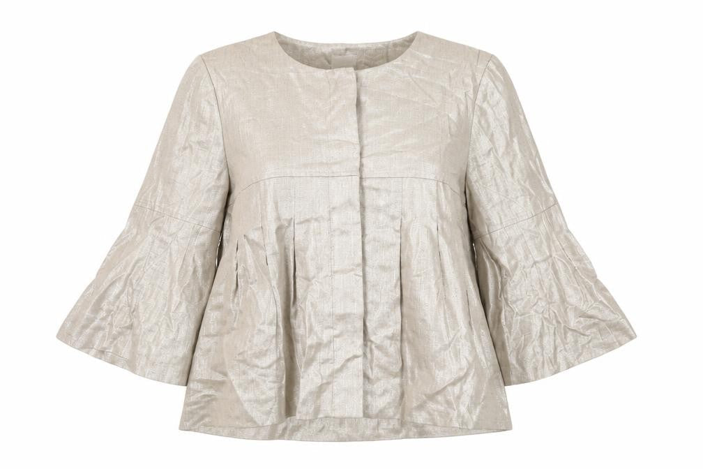 Oasis Women’s Silver Blazer, Size 10, Lightweight