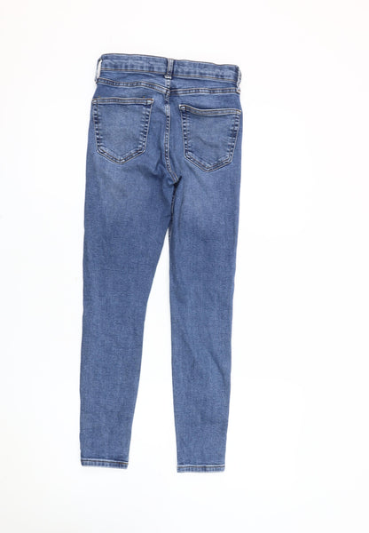 Topshop Women's Blue Skinny Jeans Size 8