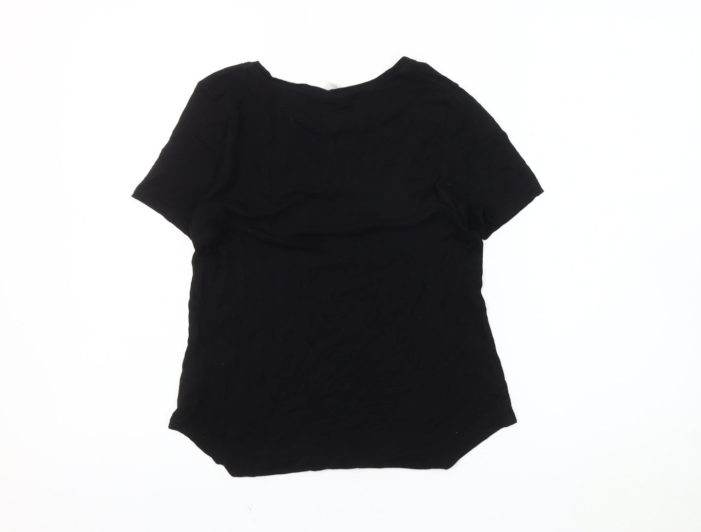 Old Navy Women's Black XS T-Shirt Casual Crew Neck