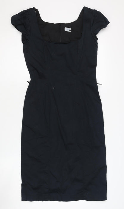 Oasis Women's Black Sheath Dress Size 10