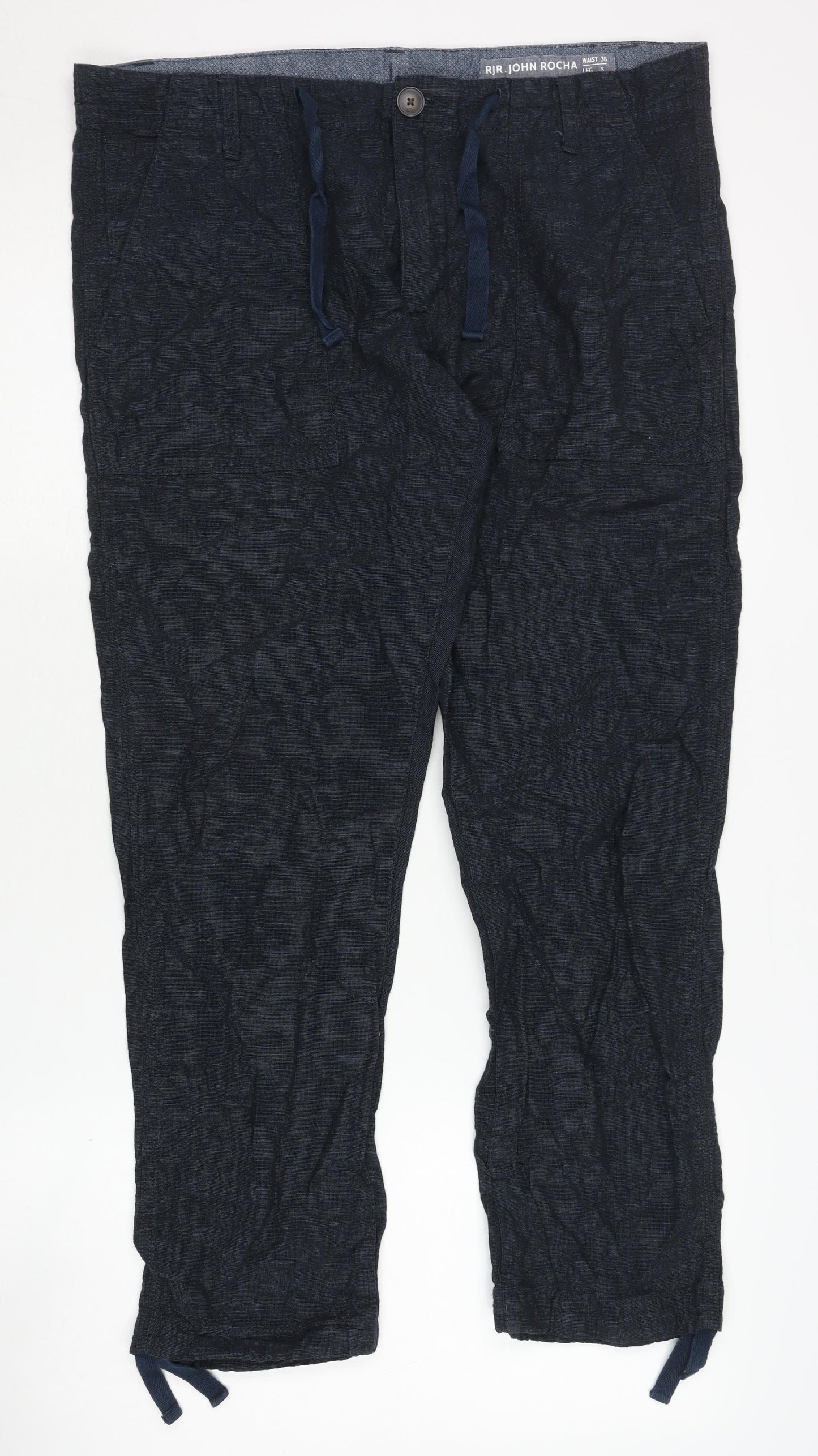 RJR John Rocha Blue Cargo Trousers - Unisex S