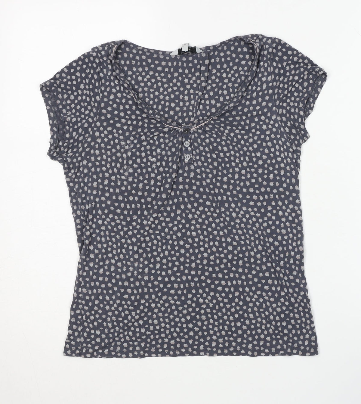 Jasper Conran Women's Blue Animal Print Top Size 10
