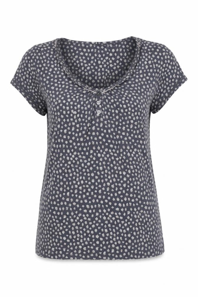 Jasper Conran Women's Blue Animal Print Top Size 10