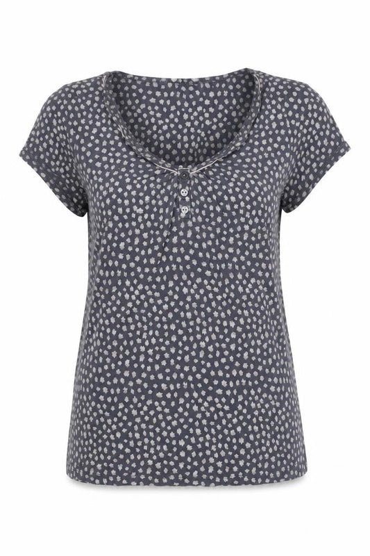 Jasper Conran Women's Blue Animal Print Top Size 10