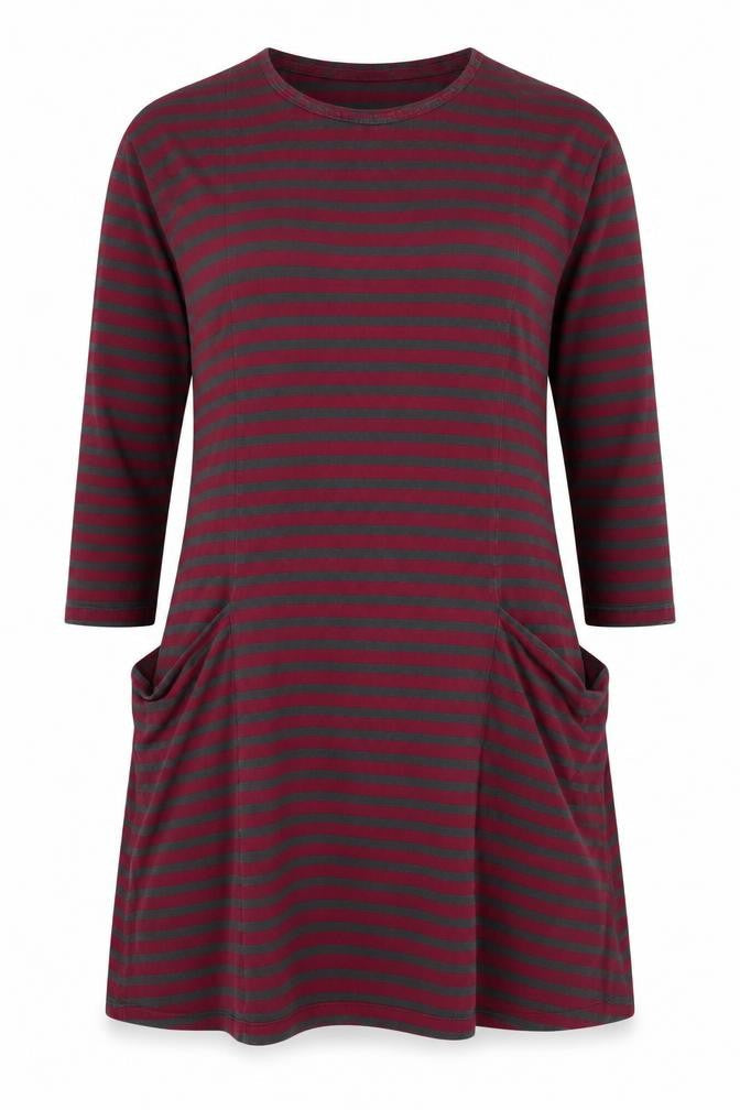 Seasalt Cornwall Women's Multicoloured Stripe T-Shirt Dress Size 10