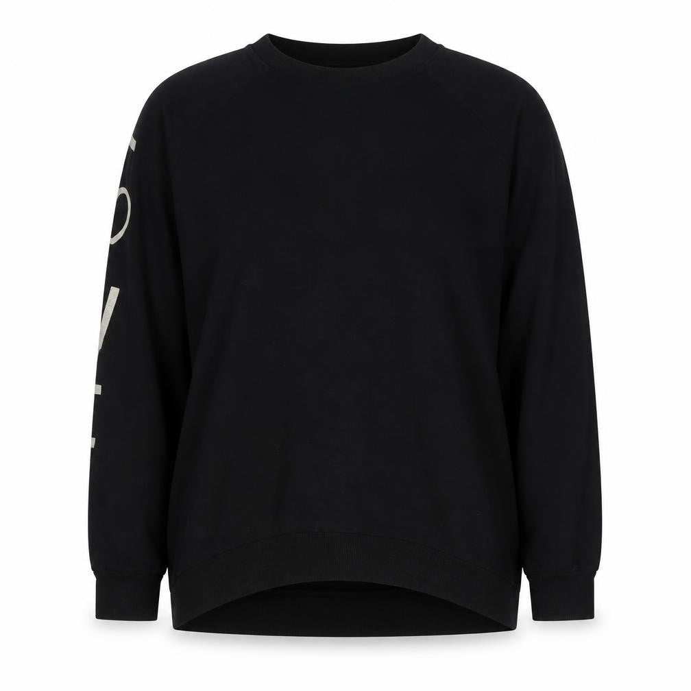 Post Card Black Womens Pullover Sweatshirt Size 6